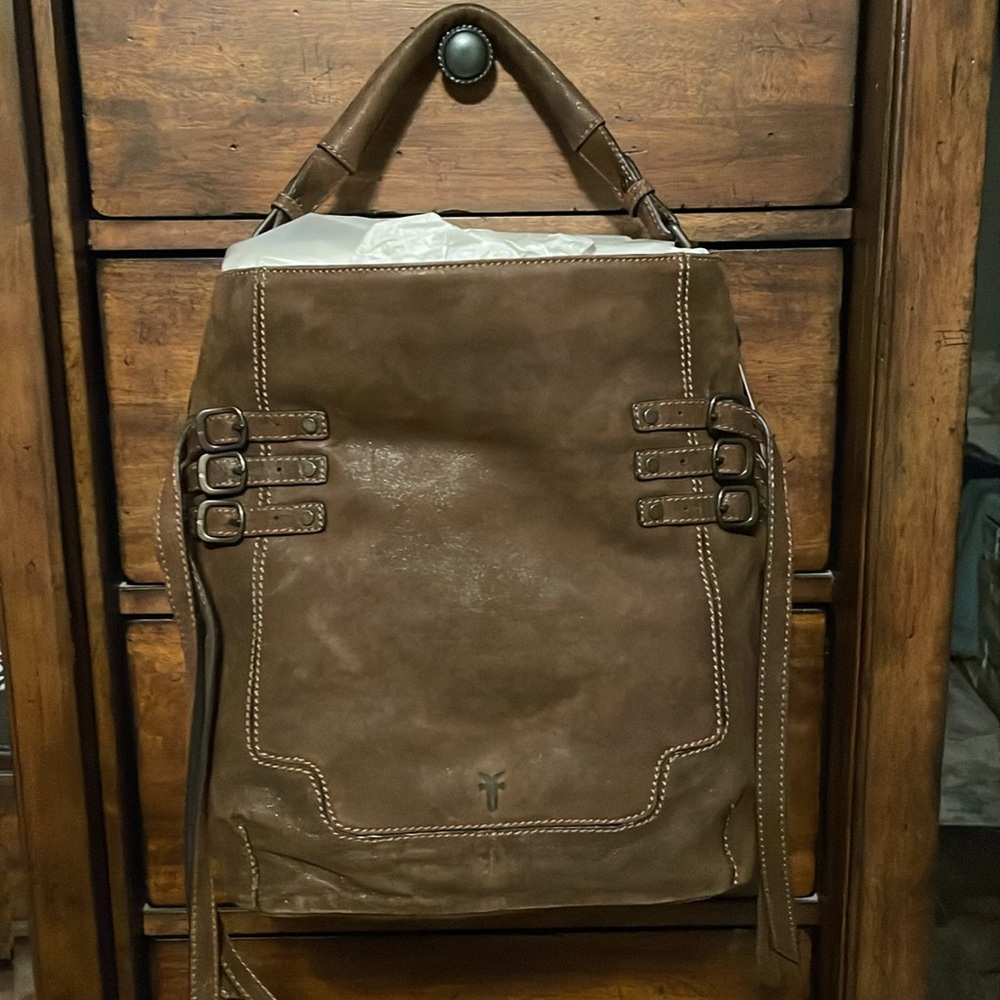 Frye Brown Leather Shoulder Bag